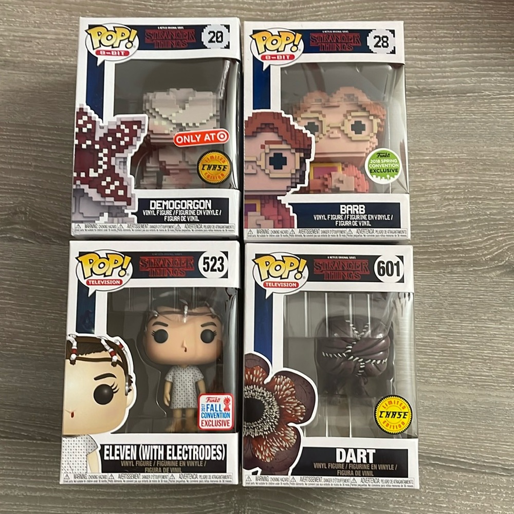 4 stranger things pops